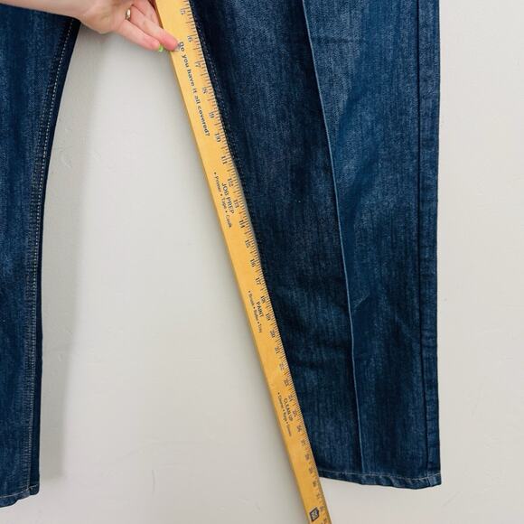 PD&C Blue Straight Leg Pleated Jeans Men’s Size 36x32 - Picture 4 of 7